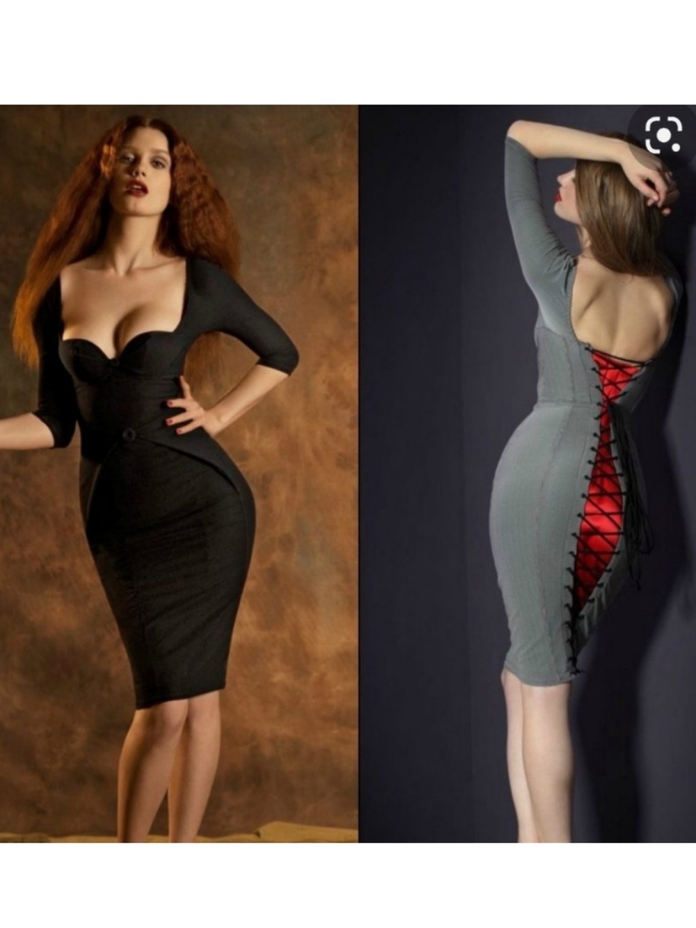 Agent Provocateur Black Structured Off-Shoulder Midi Dress size 4 fitted